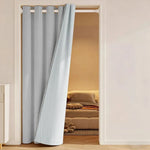 Thermal Curtain Set Insulating Light-Reducing With Rod & Tiebacks