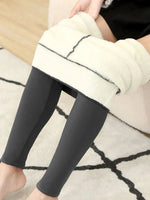 Thermal Pants Fleece-Lined High-Waisted Stretch Fit