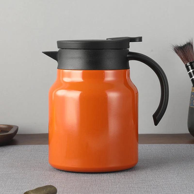 Thermos Flask 316 Stainless Steel Integrated Tea Filter One-Click Pour Spout