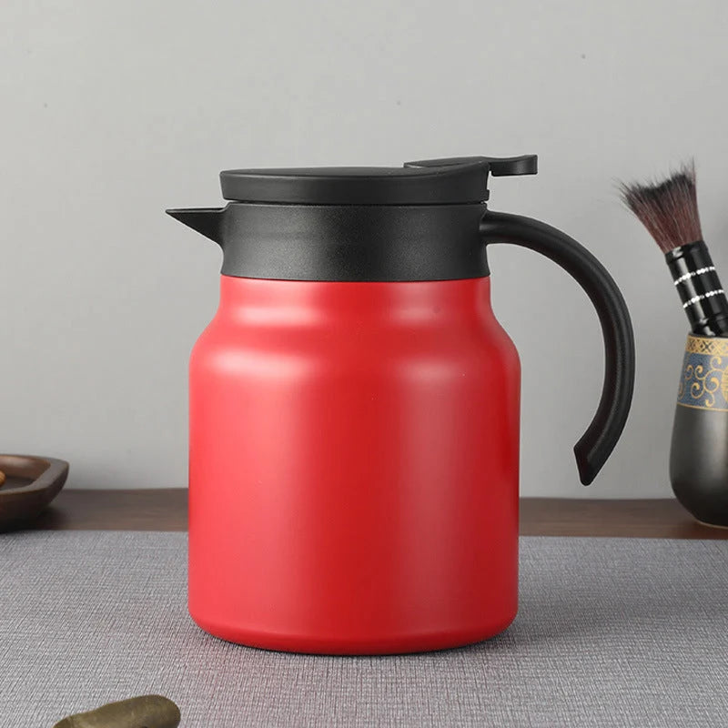 Thermos Flask 316 Stainless Steel Integrated Tea Filter One-Click Pour Spout