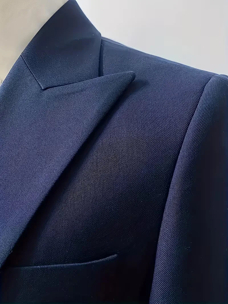 Three-Piece Suit Slim Fit Double-Breasted Waistcoat