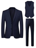 Three-Piece Suit Slim Fit Double-Breasted Waistcoat