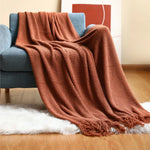 Throw Blanket Chunky Knit Machine Washable