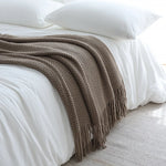 Throw Blanket Chunky Knit Soft Yarn Machine Washable