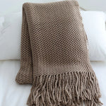 Throw Blanket Chunky Knit Soft Yarn Machine Washable