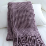Throw Blanket Chunky Knit Soft Yarn Machine Washable