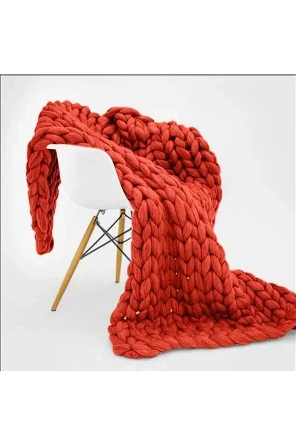 Throw Blanket Extra-Soft Chunky Braided Polyester