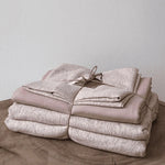 Throw Blanket Set Quilted Cotton-Linen Set of 3