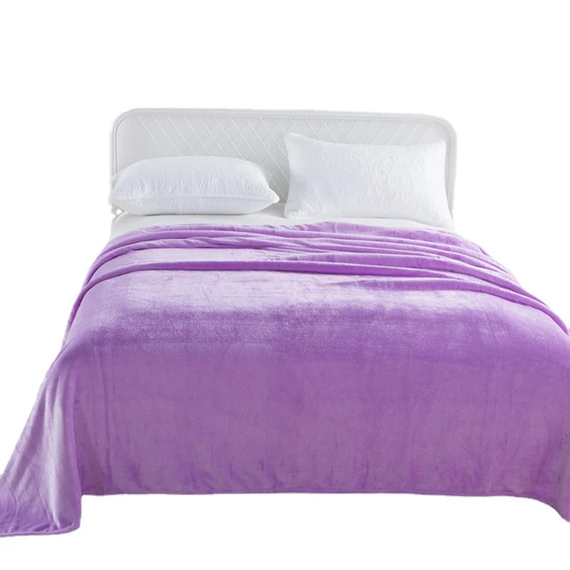 Throw Blanket Soft Velvet Lightweight Warmth Machine Washable