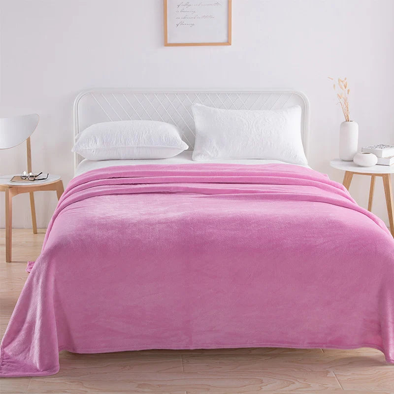 Throw Blanket Soft Velvet Lightweight Warmth Machine Washable