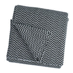 Throw Blanket Textured Herringbone Soft & Machine Washable