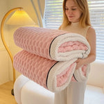 Throw Blanket Textured Sherpa Fleece Machine Washable