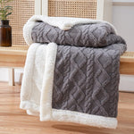 Throw Blanket Ultra-Soft Reversible Sherpa & Fleece