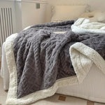 Throw Blanket Ultra-Soft Reversible Sherpa & Fleece
