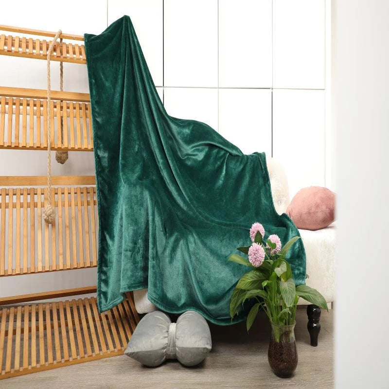 Throw Blanket Velvet Soft Machine Washable Cozy Warmth