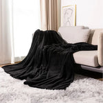 Throw Blanket Waffle Knit Microfiber Lightweight Machine Washable