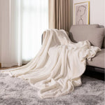 Throw Blanket Waffle Knit Microfiber Lightweight Machine Washable