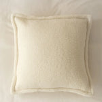 Throw Pillow 18x18 Teddy Fleece Piped Seam
