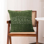 Throw Pillow Cover Cotton-Linen Jacquard Concealed Zipper
