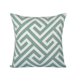 Throw Pillow Cover Embroidered Sunburst Cotton-Linen 18 Inch