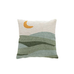 Throw Pillow Cover Hand-Tufted Loop-Pile Abstract Geometric Hidden Zipper