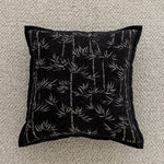 Throw Pillow Cover Hand-Tufted Squiggle Embroidery Hidden Zipper