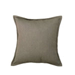 Throw Pillow Cover Linen-Blend Piped Edge & Hidden Zipper