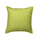 Throw Pillow Cover Linen-Blend Piped Edge & Hidden Zipper
