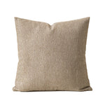 Throw Pillow Cover Linen Chenille Dense Woven Hidden Zipper