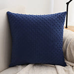 Throw Pillow Cover Minky Dot Plush & Concealed Zipper