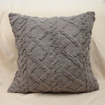 Throw Pillow Cover Plush Sherpa Geometric Tufting