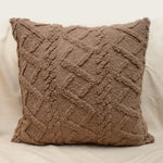 Throw Pillow Cover Plush Sherpa Geometric Tufting