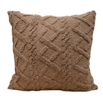 Throw Pillow Cover Plush Sherpa Geometric Tufting