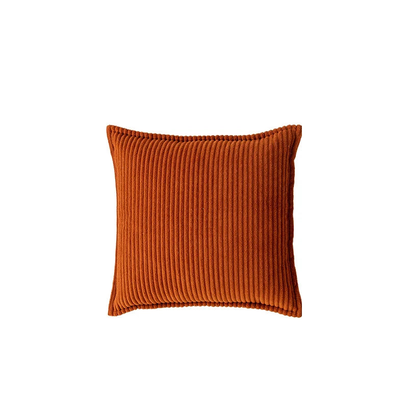 Throw Pillow Cover Ribbed Corduroy Concealed Zipper