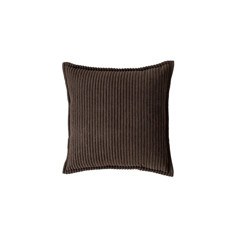 Throw Pillow Cover Ribbed Corduroy Concealed Zipper