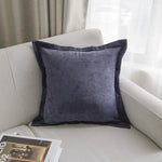 Throw Pillow Cover Ribbed Corduroy Hidden Zipper Machine Washable
