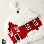 Throw Pillow Cover Tufted Chenille & Embroidered Hidden Closure