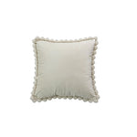 Throw Pillow Cover Tufted Shaggy Lattice Linen-Look Hidden Zipper