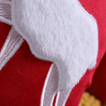 Throw Pillow Cover Velvet Reindeer Appliqué Hidden Zipper