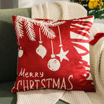 Throw Pillow Cover Velvet Screenprint Hidden Zipper Machine Washable