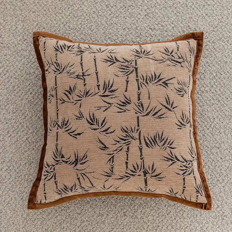 Throw Pillow Cover Woven Houndstooth Concealed Zipper