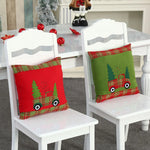 Throw Pillow Embroidered Vintage Truck Durable Fabric