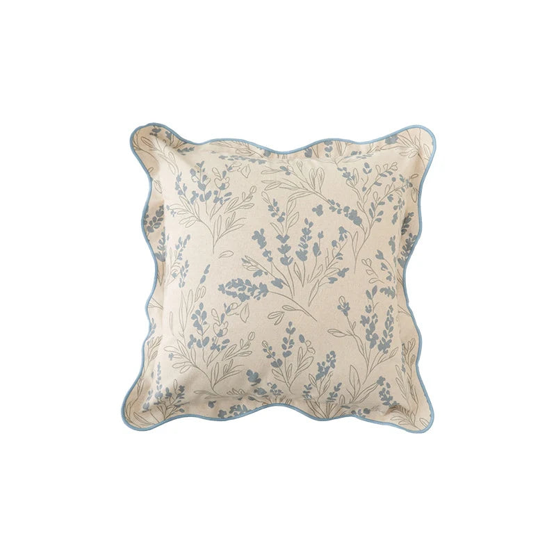 Throw Pillow Floral Print Removable Cover & Hypoallergenic Fill