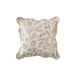 Throw Pillow Floral Print Removable Cover & Hypoallergenic Fill