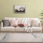 Throw Pillow Geometric Pleated Velour Removable Cover