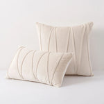 Throw Pillow Geometric Pleated Velour Removable Cover
