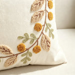 Throw Pillow Hand Embroidered Pom Accents Removable Cover