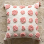 Throw Pillow Hand-Tufted Loop Pile Cotton Removable Cover