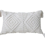 Throw Pillow High-Relief Tufted Cotton Removable Cover Corner Tassels