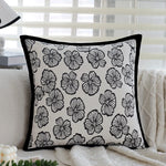 Throw Pillow Jacquard Tree Motif Removable Cover